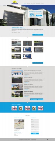 Proposition de maquette pour le site Rodriguez Stores et Volets