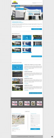 Proposition de maquette pour le site Rodriguez Stores et Volets