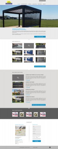 Maquette retenue pour le site Rodriguez Stores et Volets